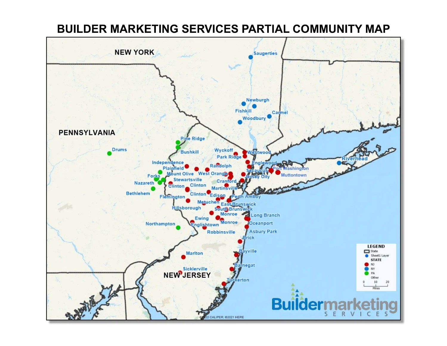 Partial community map